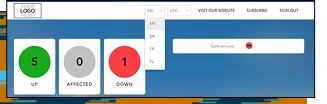 Multilingual Status Pages screenshot