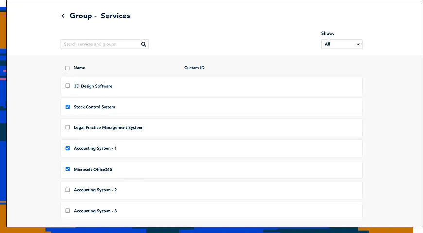 3. Selecting Services for Each Customer screenshot